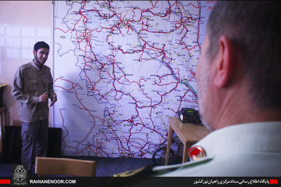 بازدید فرمانده انتظامی استان کردستان از قرارگاه مشترک راهیان نور شمالغرب کشور