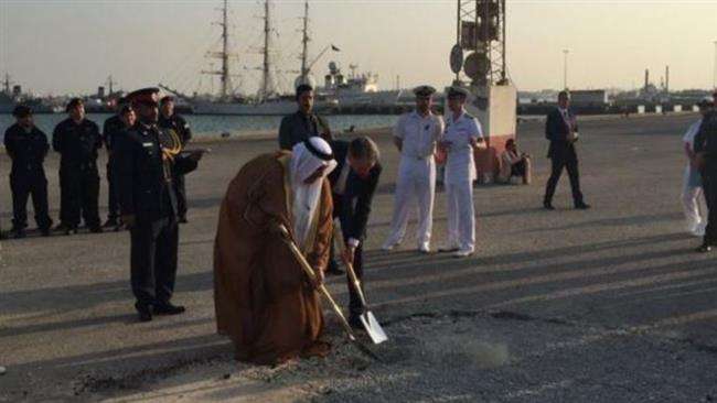 آغاز احداث پایگاه نظامی انگلیس در بحرین+تصویر