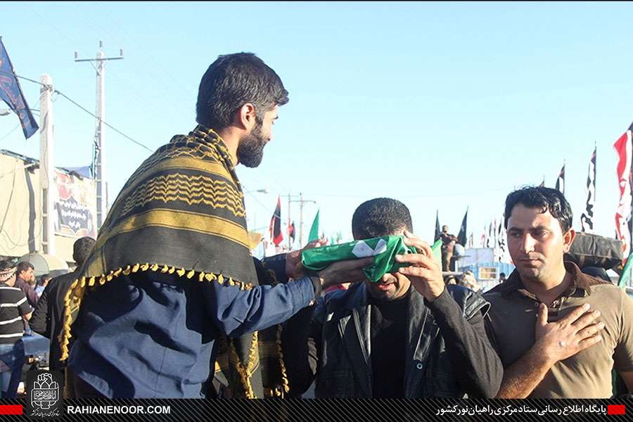 حضور زائرین اربعین حسینی در منطقه عملیاتی شلمچه