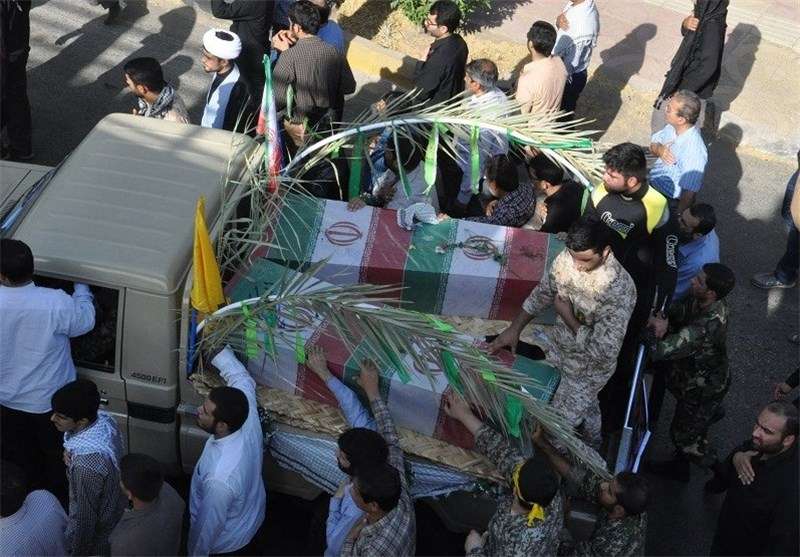 پیکر پاک شهدای گمنام در مسجدسلیمان تشییع می‌شود