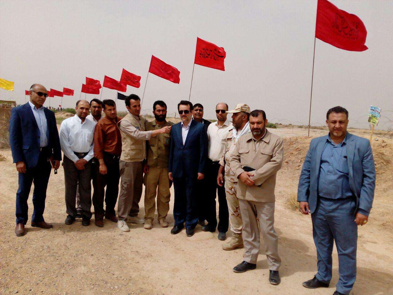 حضور مدیر عامل برق منطقه ای خوزستان در یادمان کمیل و حنظله