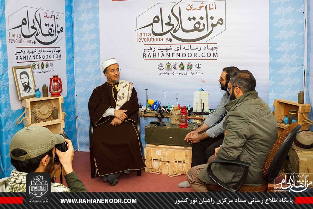 حضور دکتر عصام العماد از علمای یمن در مرکز جهاد رسانه ای شهید رهبر