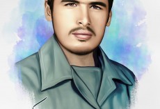 نقاشی دیجیتال شهید سید احمد پلارک