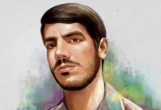 نقاشی دیجیتال| سردار شهید علیرضا موحدی دانش