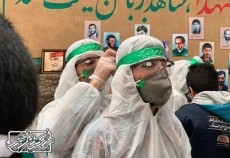 اقدام خودجوش  گروه های جهادی و خادمین شهدا استان گلستان برای مقابله با ویروس کرونا