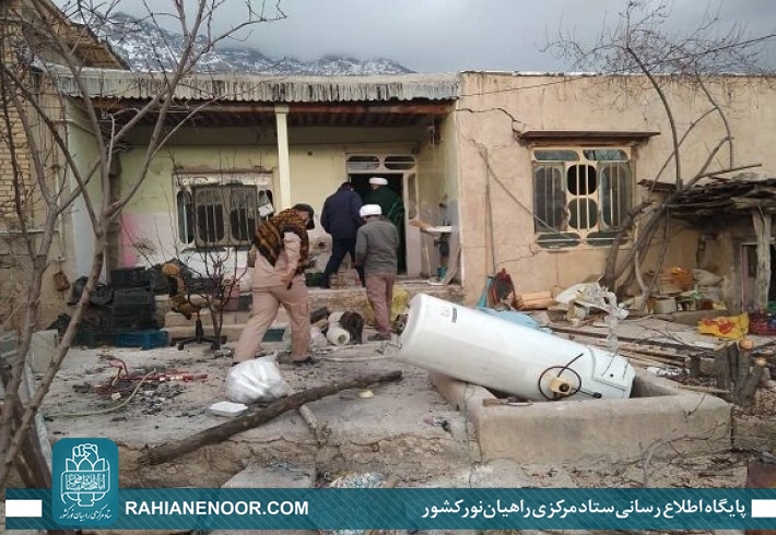 خادمین شهدای خوزستان در مناطق زلزله زده دنا