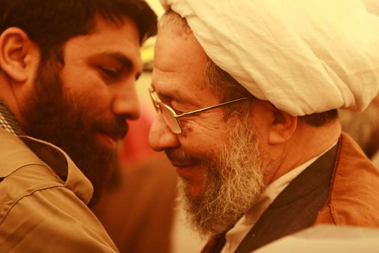حضور آیت الله مقتدایی پادگان شهید محمودوند اهواز