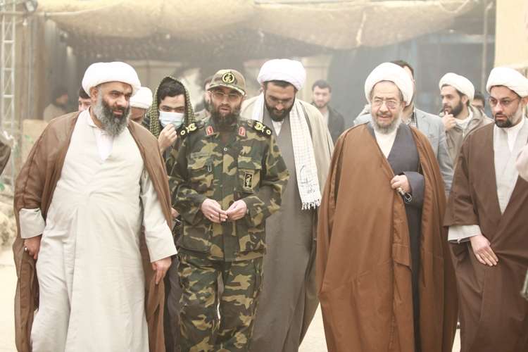 حضور آیت الله مقتدایی پادگان شهید محمودوند اهواز
