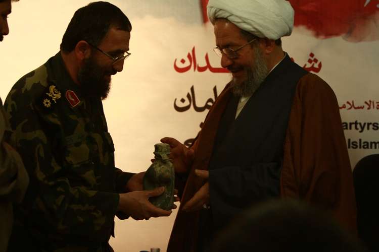 حضور آیت الله مقتدایی پادگان شهید محمودوند اهواز