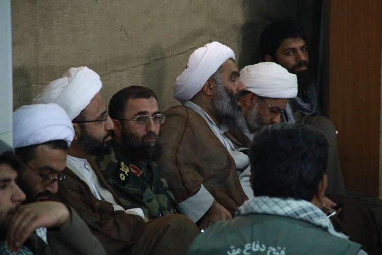 حضور آیت الله مقتدایی پادگان شهید محمودوند اهواز