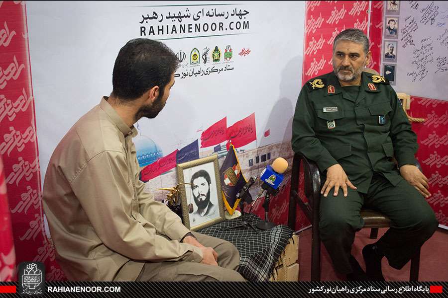 حضور سردار شاهوار پور، فرمانده سپاه خوزستان در جهاد رسانه ای شهید رهبر