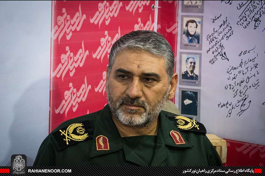 حضور سردار شاهوار پور، فرمانده سپاه خوزستان در جهاد رسانه ای شهید رهبر