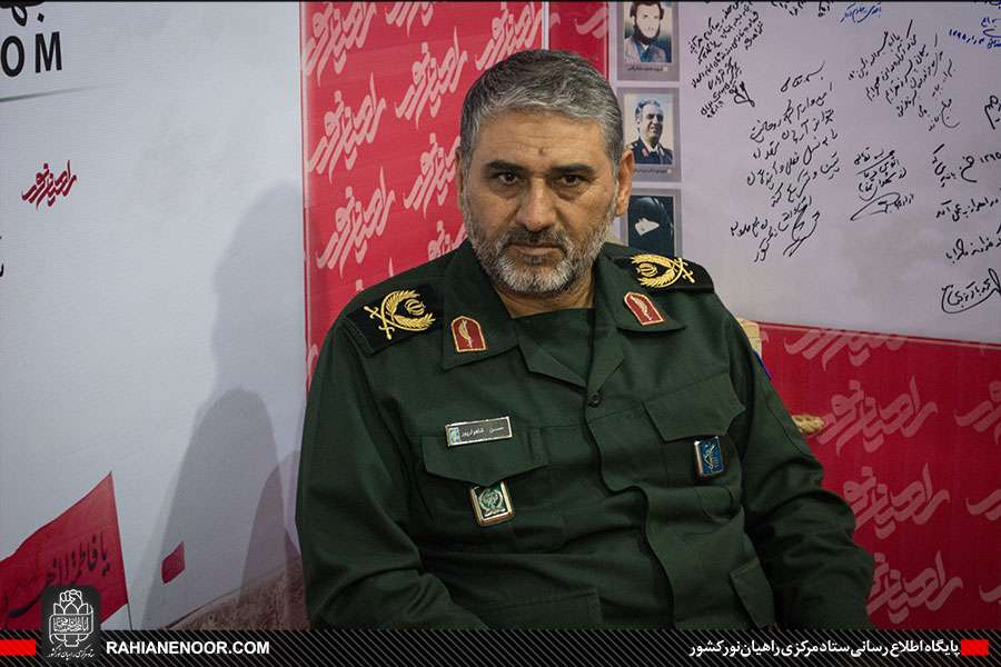 حضور سردار شاهوار پور، فرمانده سپاه خوزستان در جهاد رسانه ای شهید رهبر