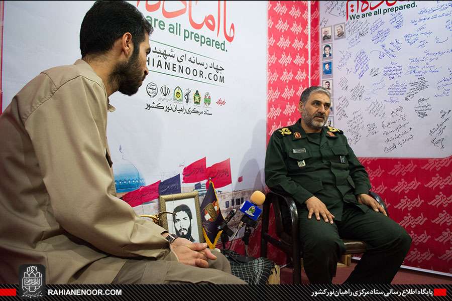 حضور سردار شاهوار پور، فرمانده سپاه خوزستان در جهاد رسانه ای شهید رهبر