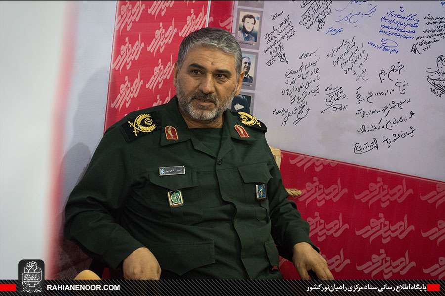 حضور سردار شاهوار پور، فرمانده سپاه خوزستان در جهاد رسانه ای شهید رهبر