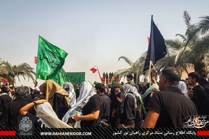 گزارش تصویری/حضور پر شور مردمی در ظهر عاشورا فکه 96 بخش دوم  