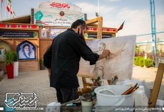 سازمان بسیج  با محله حاج قاسم سلیمانی  در نمایشگاه دفاع مقدس