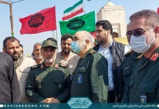 حضور فرمانده سپاه پاسداران انقلاب اسلامی در یادمان شهدای والفجر ۸  <img src="/images/picture_icon.gif" width="16" height="13" border="0" align="top">