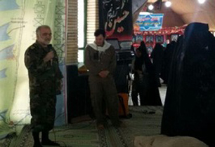 حضور فرمانده قرارگاه راهیان نور ارتش در یادمان شهدای عملیات رمضان