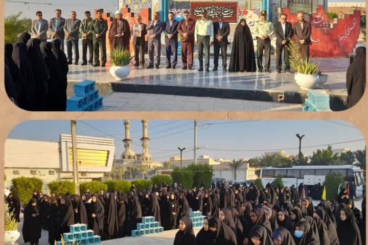 استان بوشهر | ۲۰۰ دانش آموز دختر دیلمی عازم سفر معنوی راهیان نور شدند