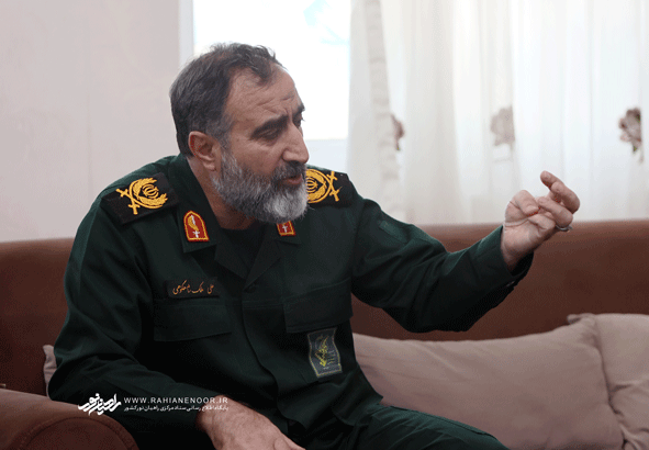 دیدار سردار سعید محمدی با فرمانده سپاه نینوا استان گلستان  